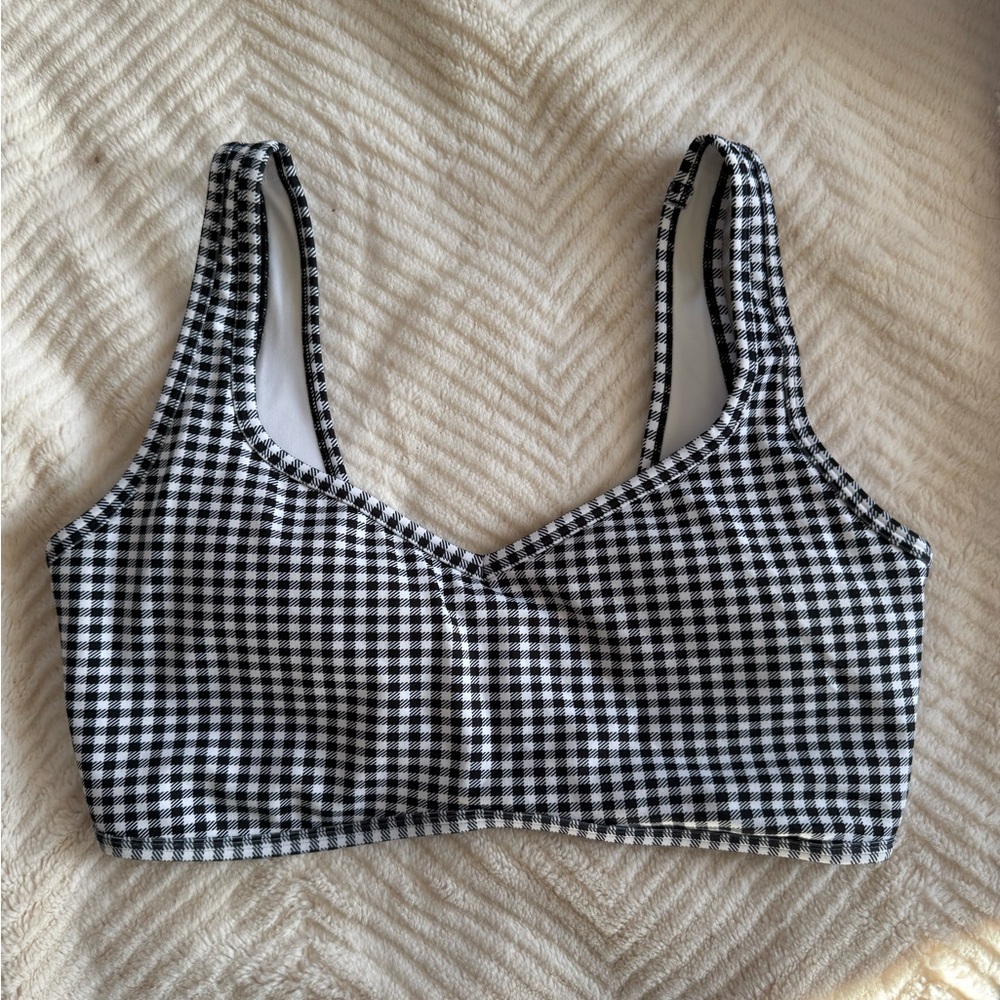 Gingham Checkered Women's workout Set - Picture 4 of 4